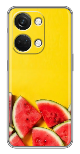 Силиконовый чехол с изображением "Арбузики на желтом" для OnePlus Nord 3 5G