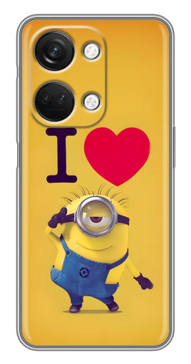 Силиконовый чехол с изображением "I Love Minion" для OnePlus Nord 3 5G