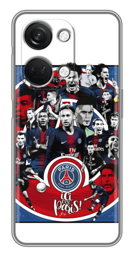 Чехол с картинкой "Команда PSG" для OnePlus Nord 3 5G