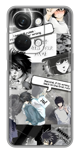 Чехол с печатью "L - Death note" для OnePlus Nord 3 5G