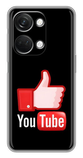 Чехол с принтом "Лайк YouTube" для OnePlus Nord 3 5G