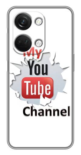 Чехол с печатью "My YouTube" для OnePlus Nord 3 5G