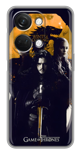 Силиконовый чехол с изображением "Winter Coming" для OnePlus Nord 3 5G