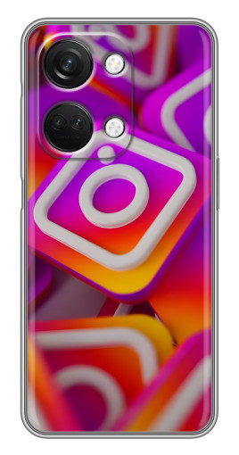 Чехол с принтом "Значки Инстаграм" для OnePlus Nord 3 5G