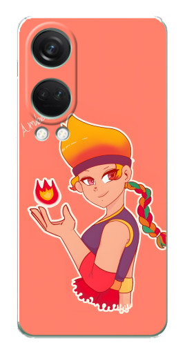 Силиконовый чехол с изображением "Amber с огоньком" для OnePlus Nord 4