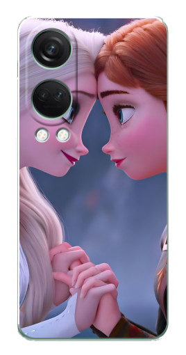 Силиконовый чехол с изображением "Анна и Ельза" для OnePlus Nord 4