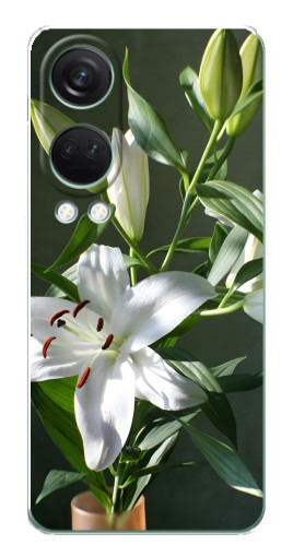 Чехол с печатью "Белые лилии" для OnePlus Nord 4