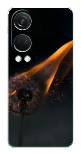 Чехол с печатью "Горящий одуванчик" для OnePlus Nord 4