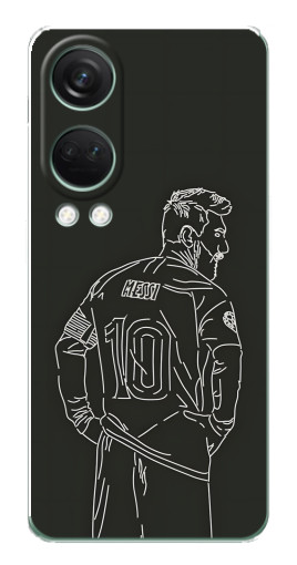 Чехол с печатью "Контур Месси" для OnePlus Nord 4