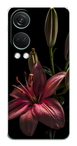 Силиконовый чехол с изображением "Красная лилия " для OnePlus Nord 4