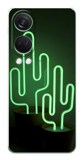 Чехол с печатью "Неоновый кактус" для OnePlus Nord 4