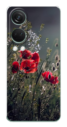 Чехол с печатью "Поле цветов" для OnePlus Nord 4