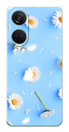 Силиконовый чехол с изображением "Ромашковый фон" для OnePlus Nord 4