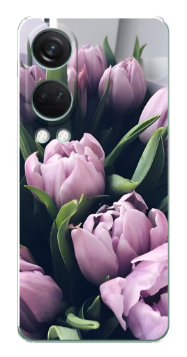 Чехол с принтом "Сиреневые тюльпаны" для OnePlus Nord 4
