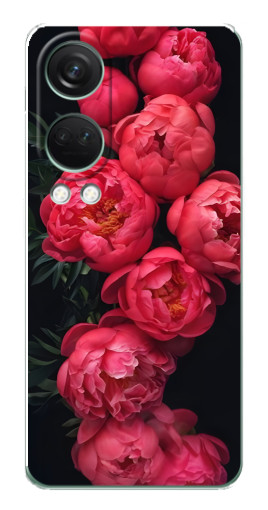 Силиконовый чехол с изображением "Яркие пионы" для OnePlus Nord 4