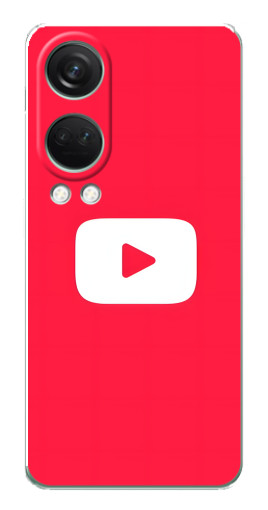 Силиконовый чехол с изображением "YouTube Кнопка" для OnePlus Nord 4