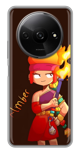 Чехол с картинкой "Amber с факелом" для Xiaomi Redmi A3