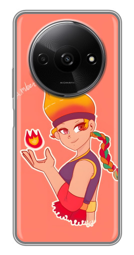 Силиконовый чехол с изображением "Amber с огоньком" для Xiaomi Redmi A3