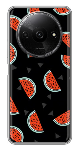 Чехол с печатью "Арбузы на черном" для Xiaomi Redmi A3