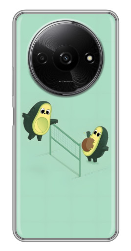 Чехол с картинкой "Авокадо волейболисты " для Xiaomi Redmi A3