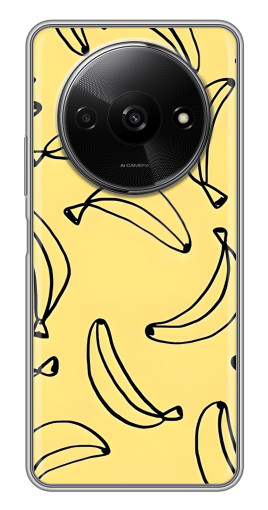 Чехол с печатью "Бананчики" для Xiaomi Redmi A3