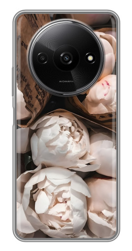 Чехол с печатью "Букет пионов" для Xiaomi Redmi A3