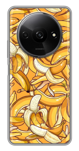 Чехол с картинкой "Фон бананов" для Xiaomi Redmi A3