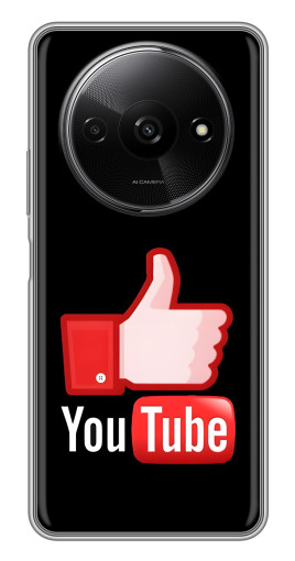 Чехол с принтом "Лайк YouTube" для Xiaomi Redmi A3