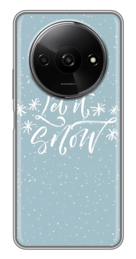 Силиконовый чехол с изображением "Let it Snow" для Xiaomi Redmi A3