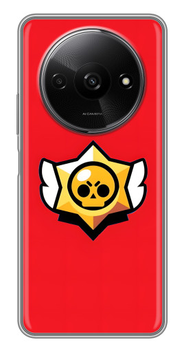 Чехол с картинкой "Лого на красном" для Xiaomi Redmi A3