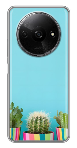 Чехол с картинкой "Маленькие кактусы" для Xiaomi Redmi A3