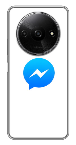 Силиконовый чехол с изображением "messenger logo" для Xiaomi Redmi A3