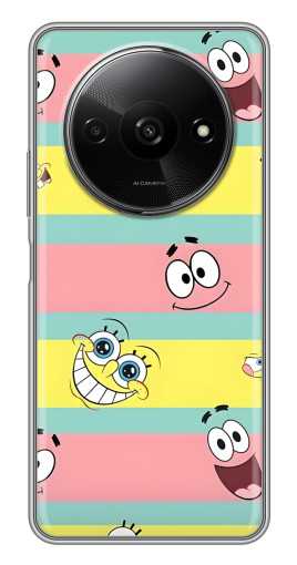 Чехол с печатью "Мордашки" для Xiaomi Redmi A3