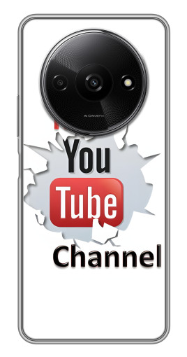 Чехол с печатью "My YouTube" для Xiaomi Redmi A3