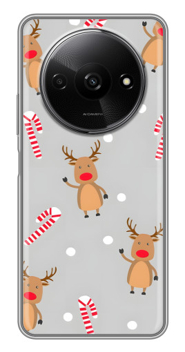 Силиконовый чехол с изображением "Олени с конфетами" для Xiaomi Redmi A3