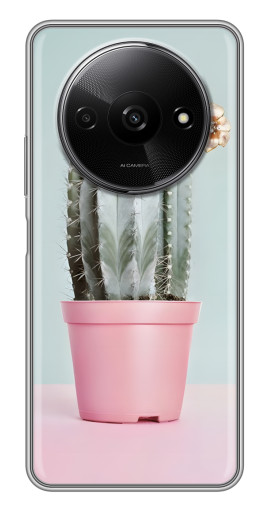 Силиконовый чехол с изображением "Цветущий кактус" для Xiaomi Redmi A3