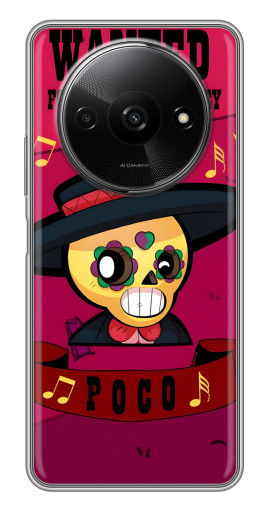 Силиконовый чехол с изображением "WANTED POCO" для Xiaomi Redmi A3