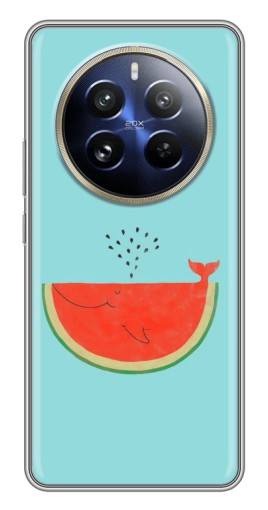 Силиконовый чехол с изображением "Арбуз кит" для Realme 12 Pro Plus