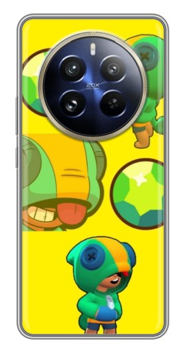 Силиконовый чехол с изображением "Кристалл и Леон" для Realme 12 Pro Plus