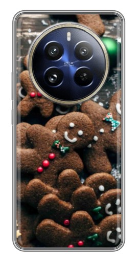 Чехол с печатью "Новогодние человечки" для Realme 12 Pro Plus