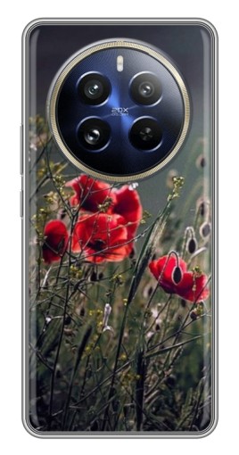 Силиконовый чехол с изображением "Поле цветов" для Realme 12 Pro Plus