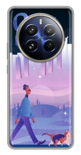 Силиконовый чехол с изображением "Постер к мультику" для Realme 12 Pro Plus