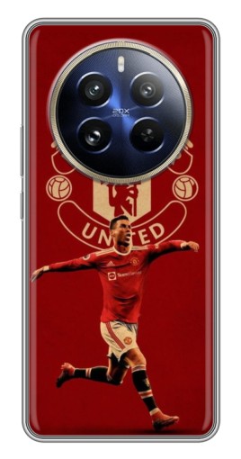 Чехол с картинкой "Ronaldo в МЮ" для Realme 12 Pro Plus