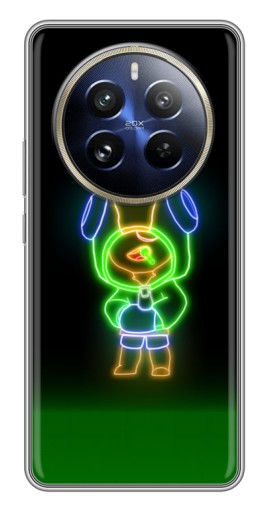 Чехол с печатью "Яркий Леон" для Realme 12 Pro Plus