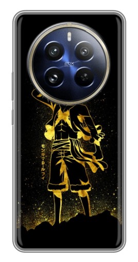 Чехол с печатью "Золотой Де Луффи" для Realme 12 Pro Plus