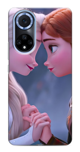 Силиконовый чехол с изображением "Анна и Ельза" для Huawei Nova 9 SE
