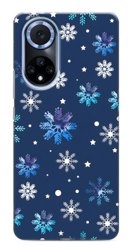 Силиконовый чехол с изображением "Фон с снежинками" для Huawei Nova 9 SE