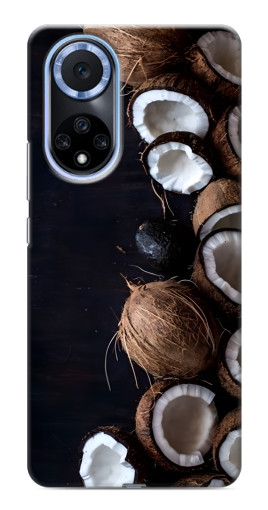 Чехол с печатью "Кокосы на черном" для Huawei Nova 9 SE