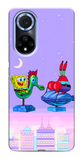 Чехол с картинкой "Крабс и Спанч Боб" для Huawei Nova 9 SE
