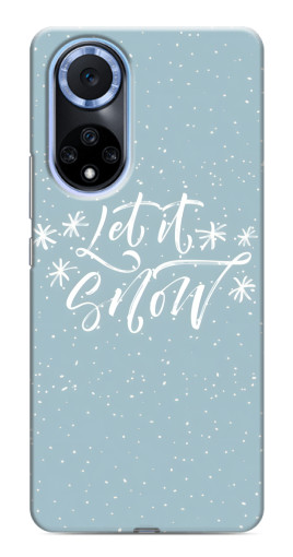 Силиконовый чехол с изображением "Let it Snow" для Huawei Nova 9 SE
